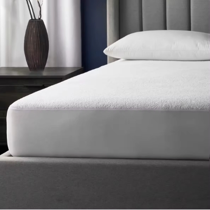 Cotton Terry White Waterproof Mattress Protector