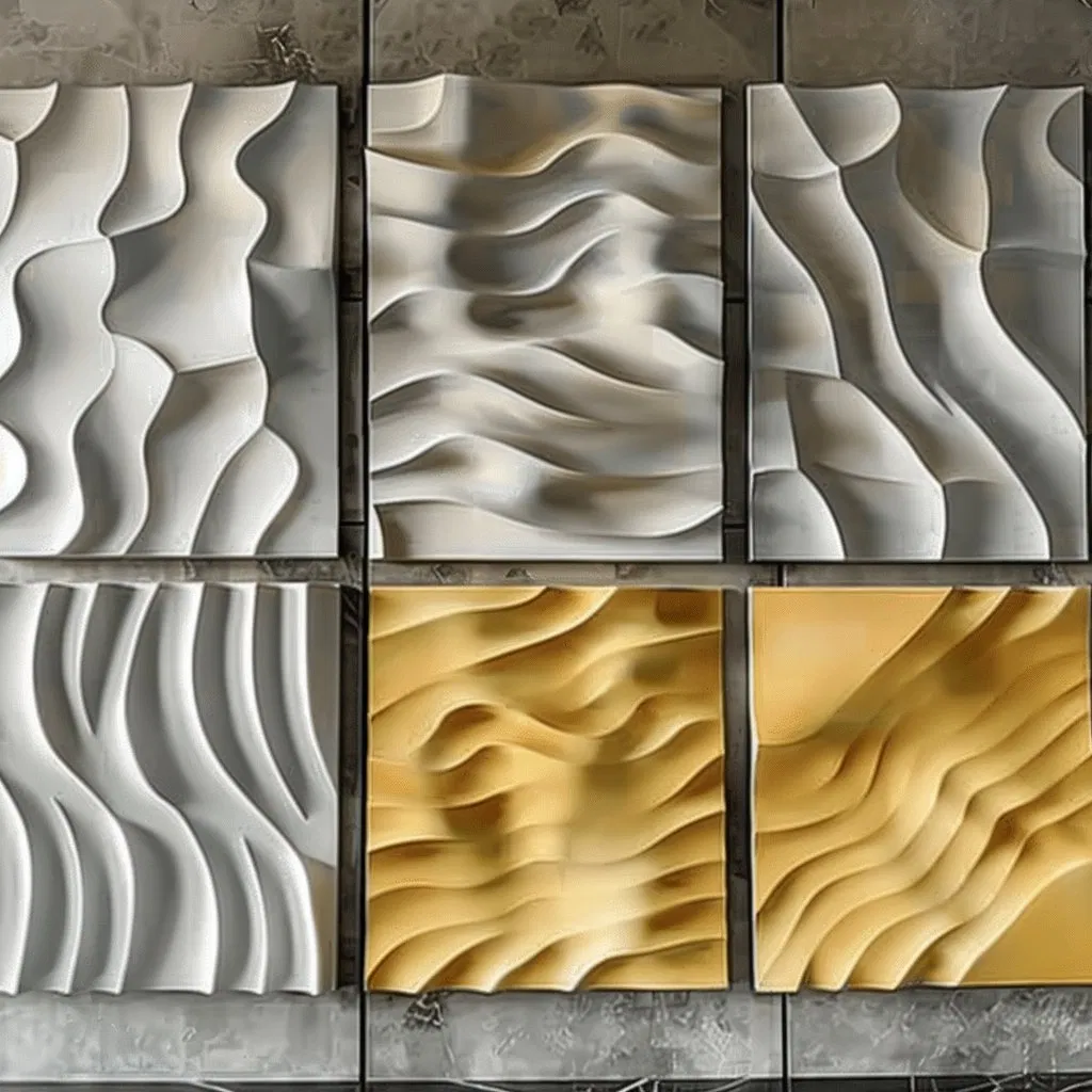Corrugated Art Grc Wall Panel