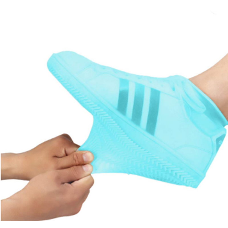 Reusable Silicone Slip-Resistant Rubber Rain Boot Overshoes Wyz19145