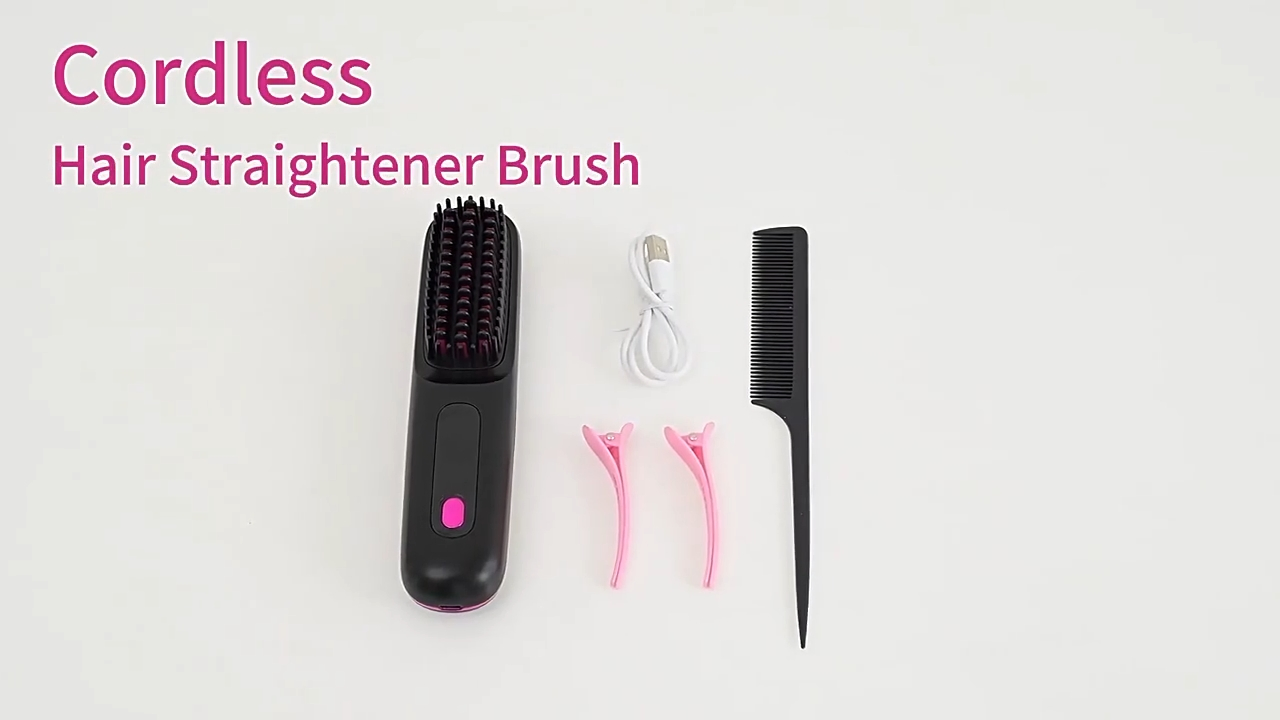 New Hair Straightening Comb Cross-Border Wireless Hair Straightening Comb Negative Ion Hair Straightening Comb Wireless Straightening Portable Straightening Cur