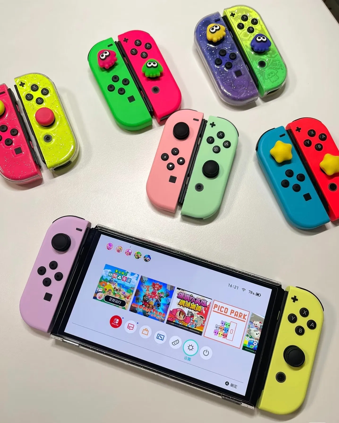 Оригинальный беспроводной джойстик Swit Joycon (левый и правый)