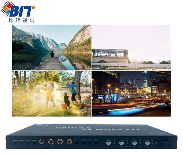 Матричный коммутатор HDMI для видеостены 4x4