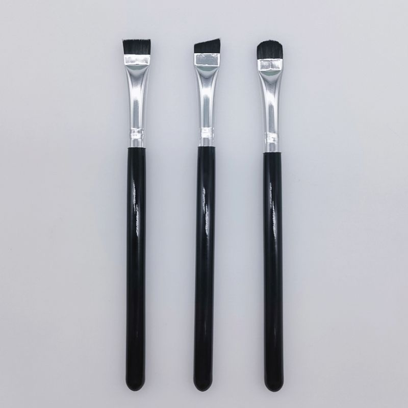 Round Head Synthetic Eyebrow Brush Black White Pink Brushes Makeup for Eyeliner Eye Shadow