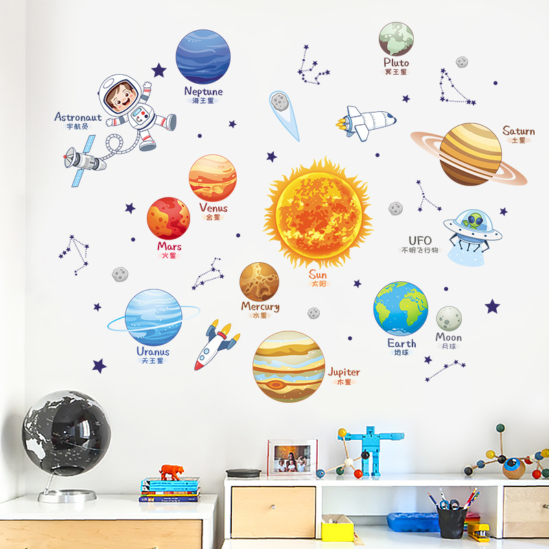 Custom Self-Adhesive Removable Printing Decal PVC Vinyl Waterproof Home Decoration Children Wall Sticker for Kids Room Walls