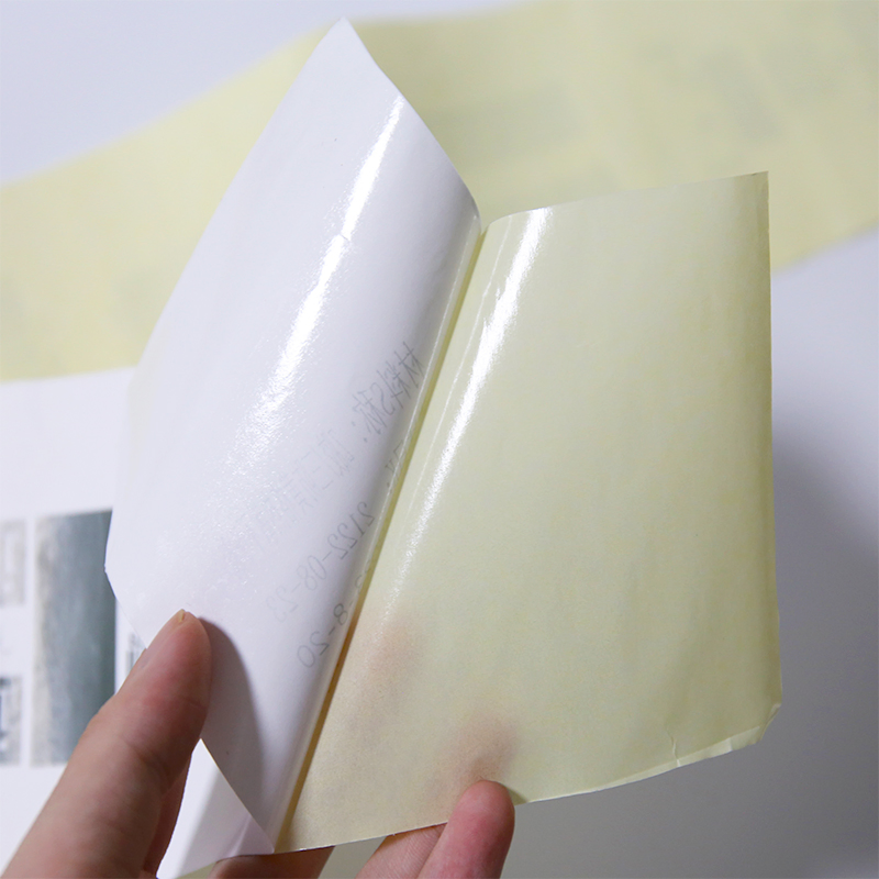 Big Roll Sticker Material Yellow Glassine Eco Direct Thermal Paper Sticker Label Sticker
