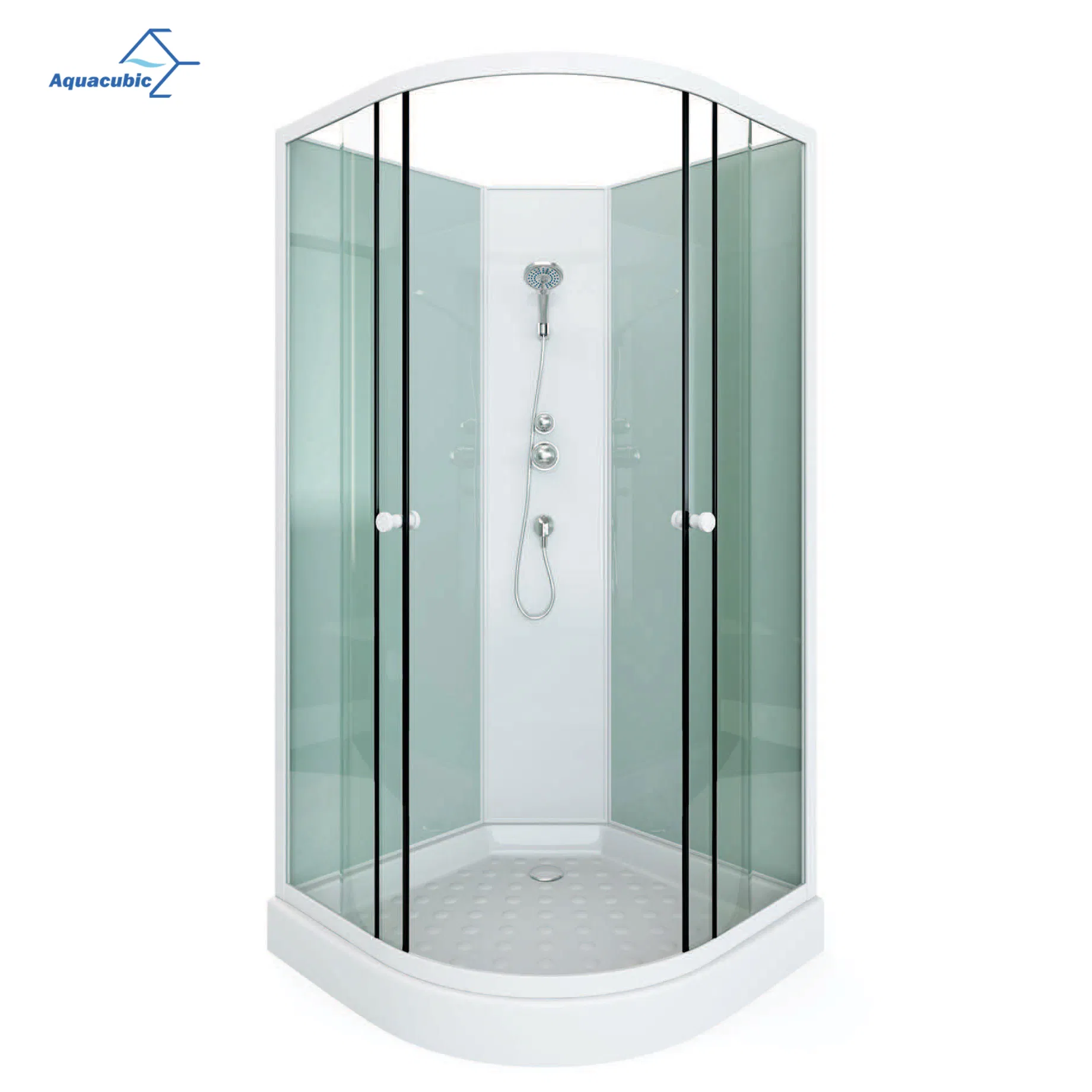 Manufacturer-Customized Shape of Bathroom Glass Steam Shower Room, Some Styles with Bathtub