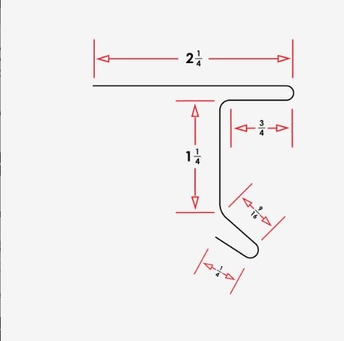 Black Color 2X2X10 90 Degree Drip Edge Flashing for Uas