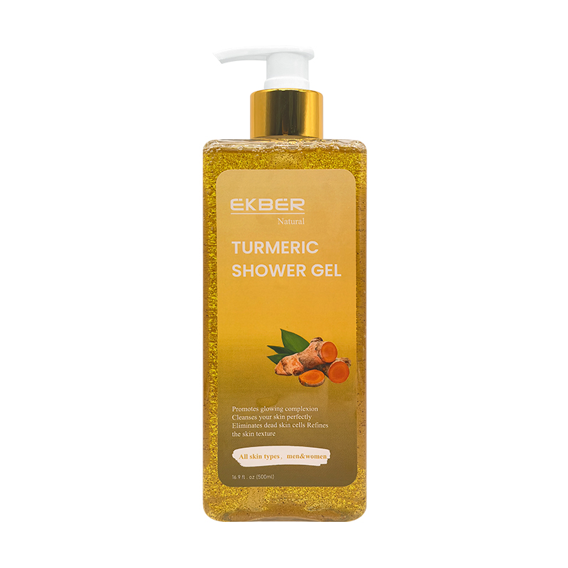 Turmeric Shower Gel Exfoliating Body Wash OEM Organic Natural Turmeric Body Wash