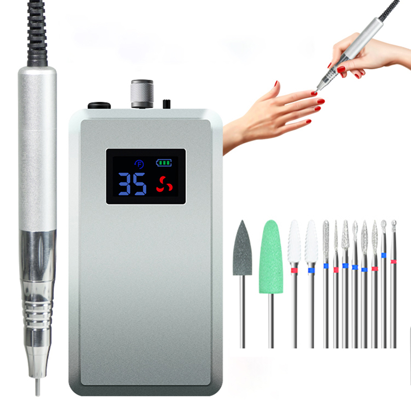 Manicure Supplies Electric Files Portable Polisher Professional Nail Art Drill for Salon