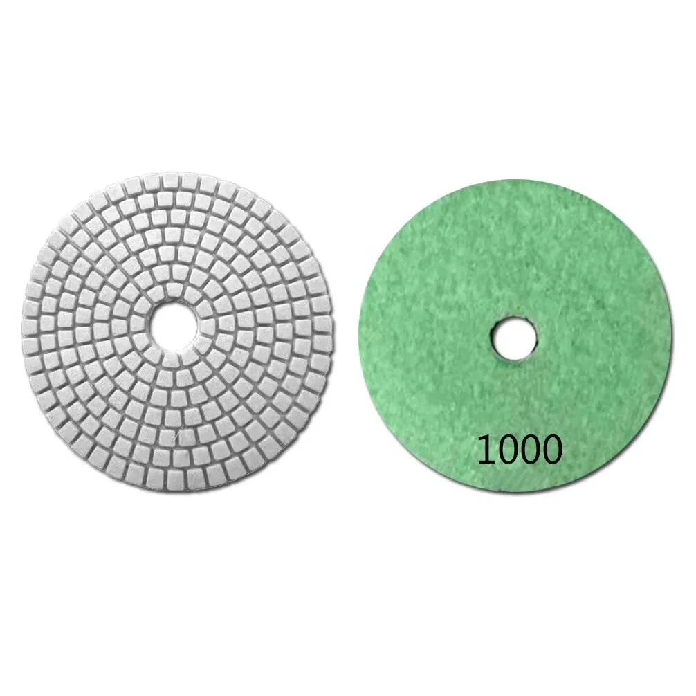 Resistant Concrete Marble Stone Wet Diamond Polishing Pads 4 Inch
