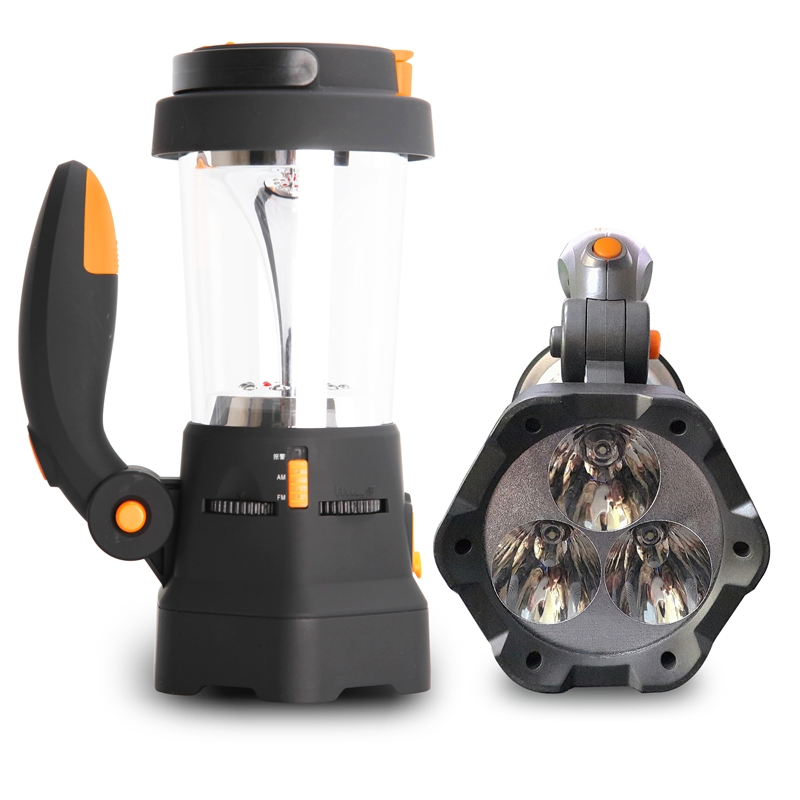 Радио AM/FM с фонарем и солнечной панелью