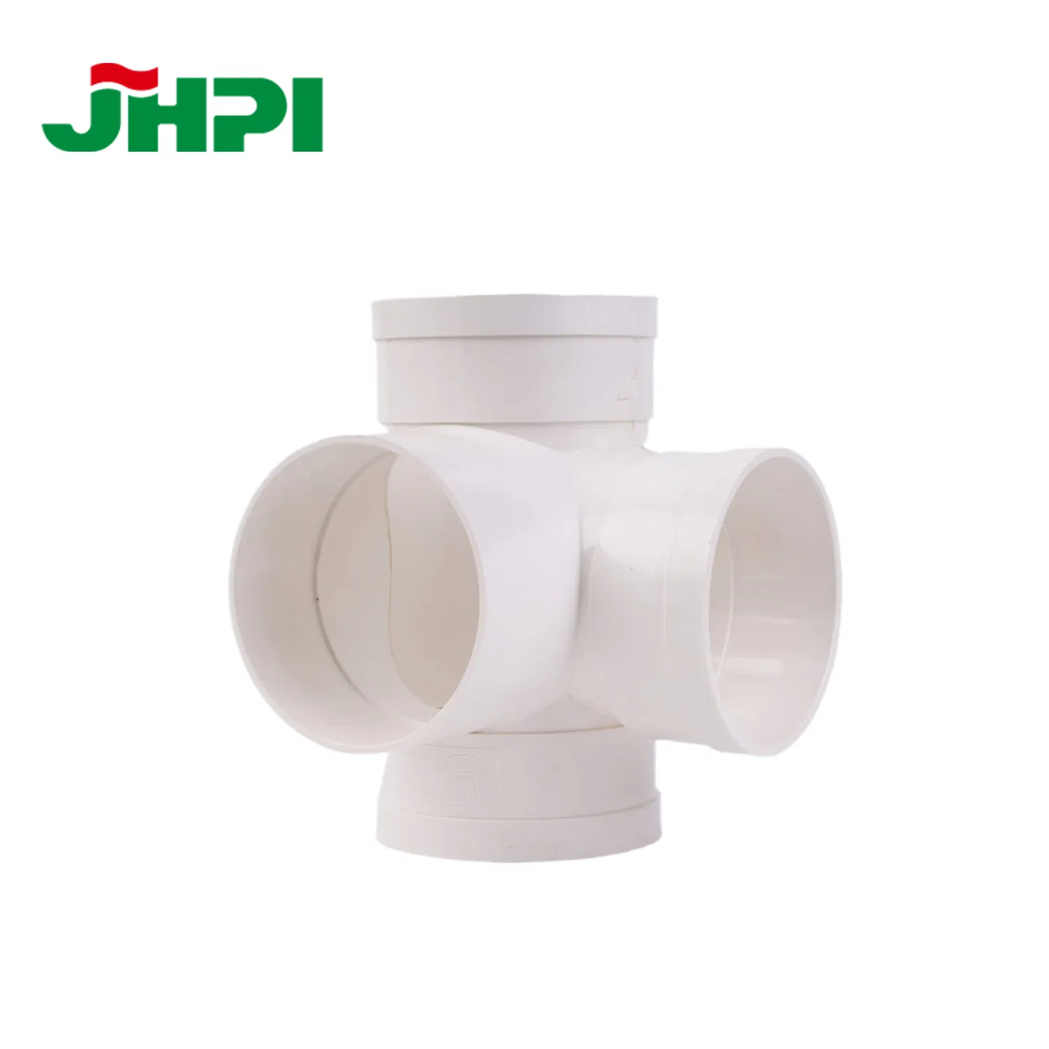 High Temperature Resistance PVC Drain Pipe Fittings Flat Equal Diameter Vertical Four-Way Pipe Fittings