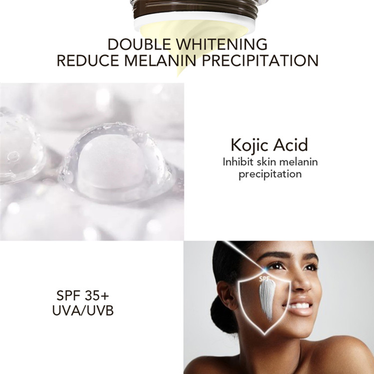 OEM Custom Kojic Acid Bleaching Cream Black Skin Whitening Night Cream