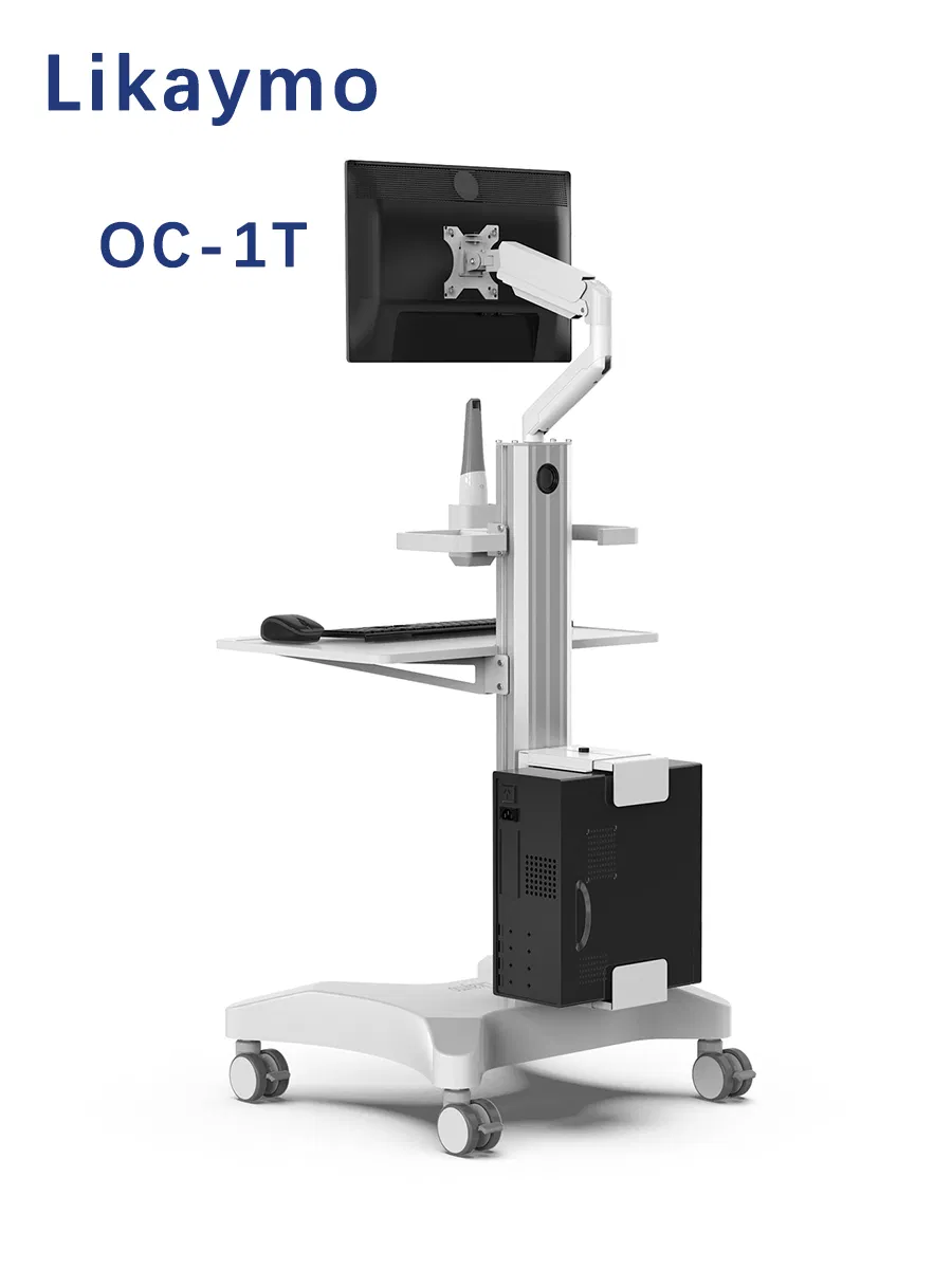 Hospital Dental Clinic Trolley with Wheels and Scanner Stand