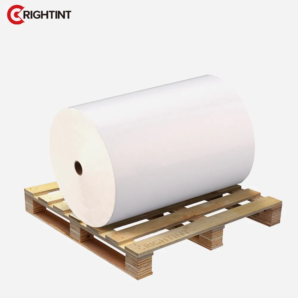 Synthetic paper Removable Bulk jumbo rolls wholesale flexographic label stock film