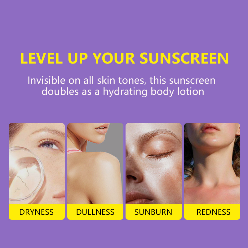 Wholesale Private Label SPF 50 Oil-Free and Zinc-Oxide Tinted Sunscreen for All Skin Types