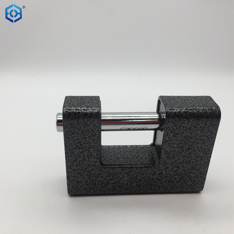 Black Heavy Duty Steel Square and Rectangle Type with 4 Keys Padlock