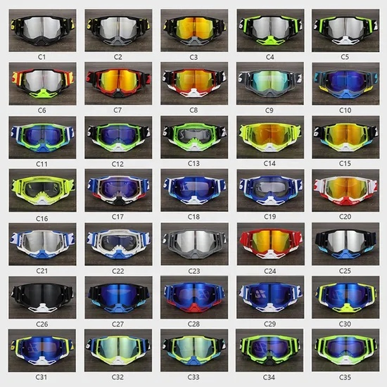 Direct Supply Adjustable Elastic Strap Anti Dust Racing Motorcycle Goggles