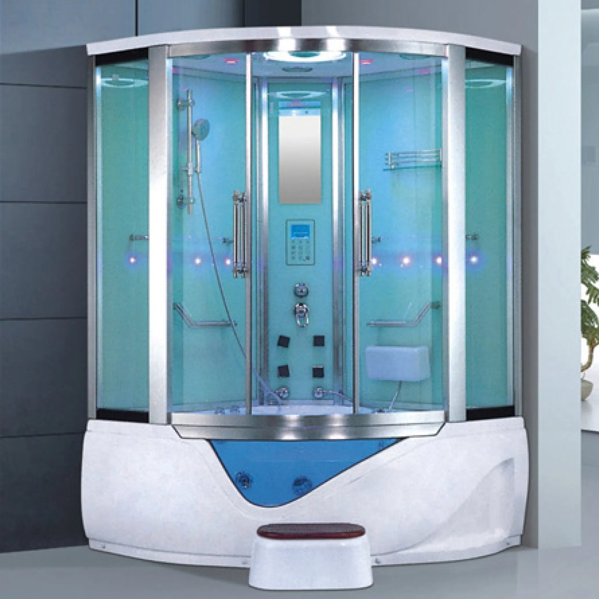 Modern Aqua Glass Door Steam Shower Enclosure Steam Room Price