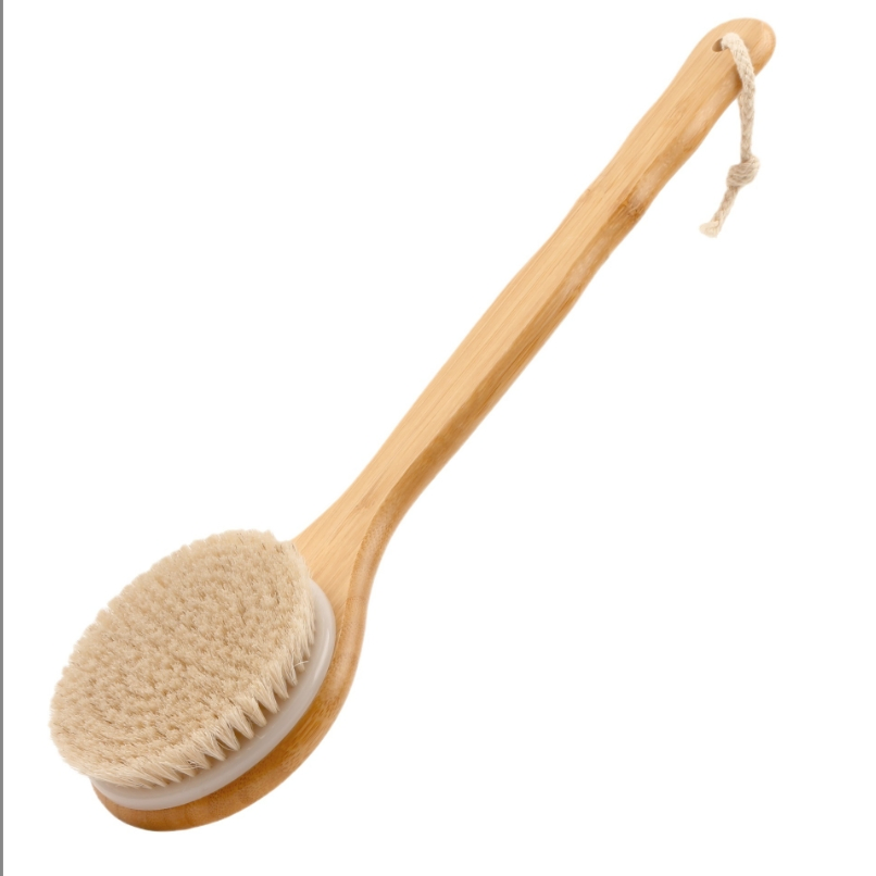 Bamboo Wood Bath Body Washing Brush