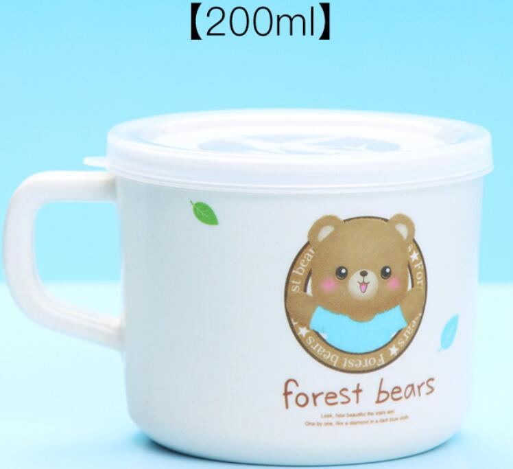 Детская кружка из бамбукового волокна с крышкой