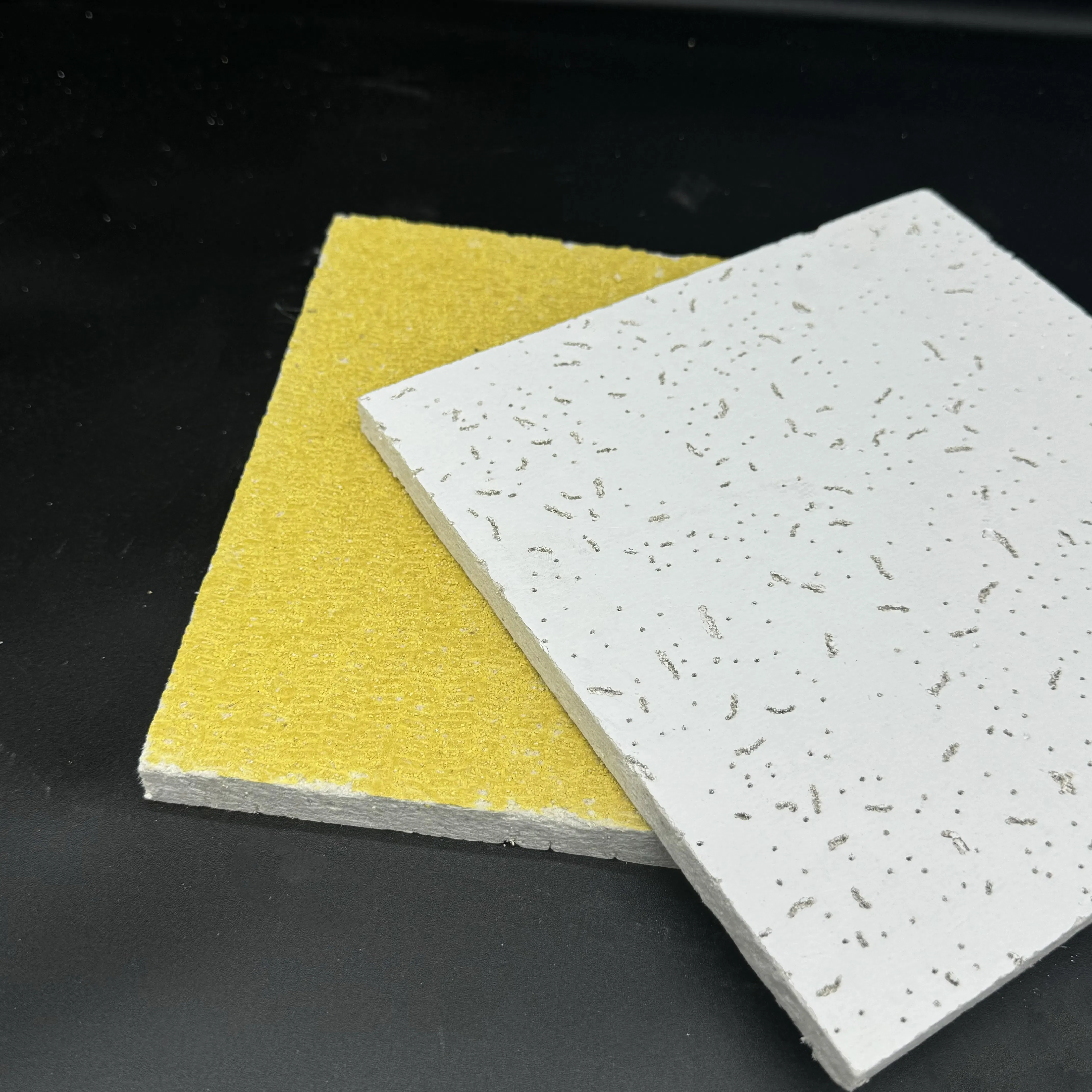 Fire Rated Mineral Wool Board Ceiling Tile Elegant Fissured Acoustic Ceiling Tiles for Custom Interior Designs with Stable Performance