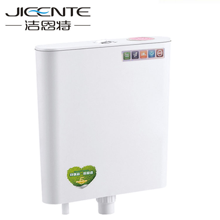 Thin Plastic Cistern White Color Dual Flush