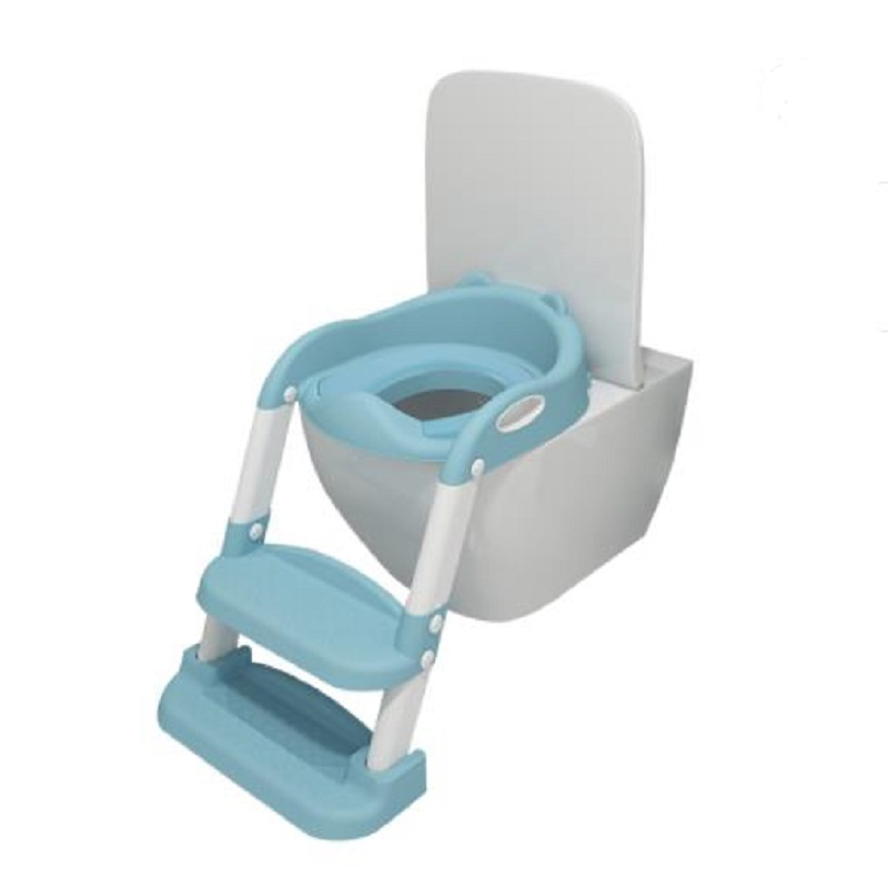 Plastic Baby Toilet Ladder PU Soft Potty Training Seat