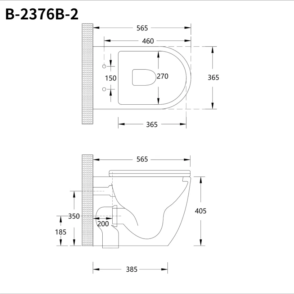 Powerful Flush Ceramic Floor-Standing Rimless Toilet Home Use Bathroom Furniture Wc Toilet