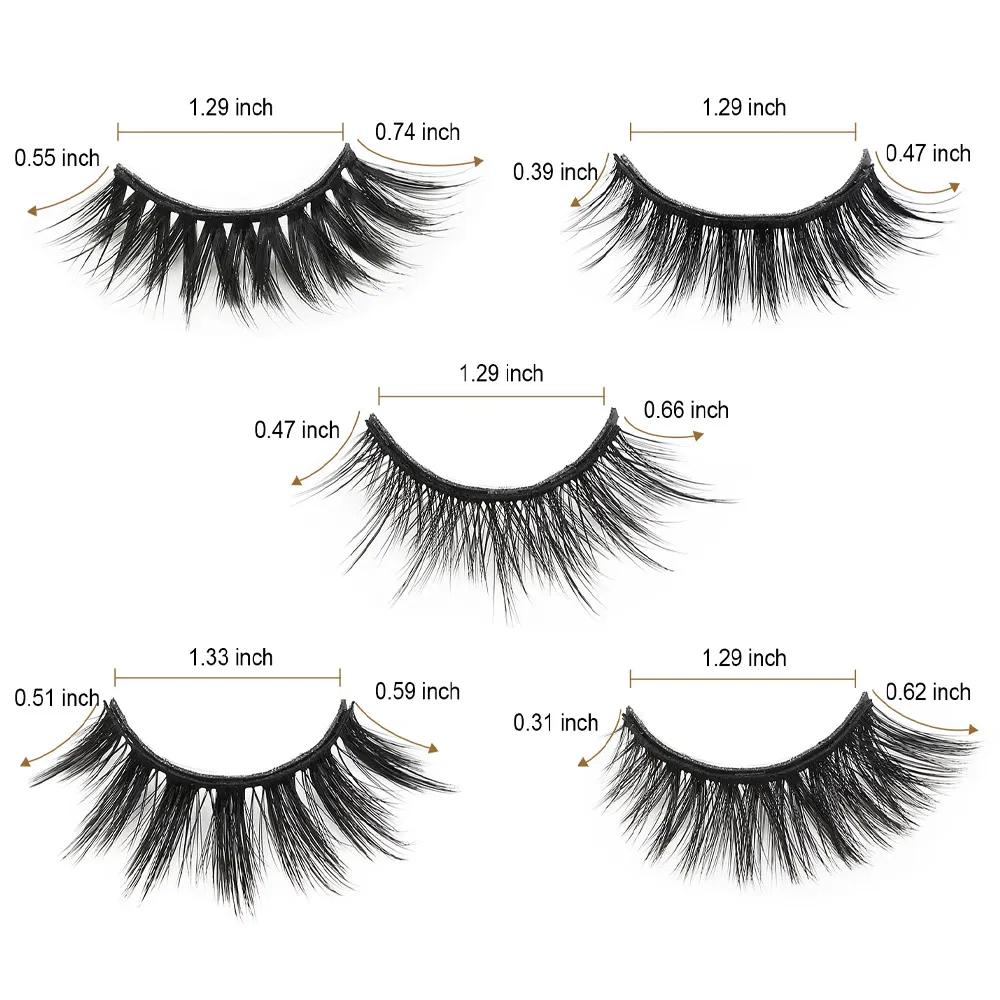 Cheap False Mink Volume Eyelash Individual Extension Wholesale DIY Magnetic Fake Silk Eye Lash Kit
