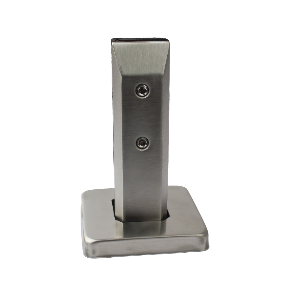 High Quality Side Mounted Railing Frameless Stainless Steel Glass Spigot D Clamp 50*50