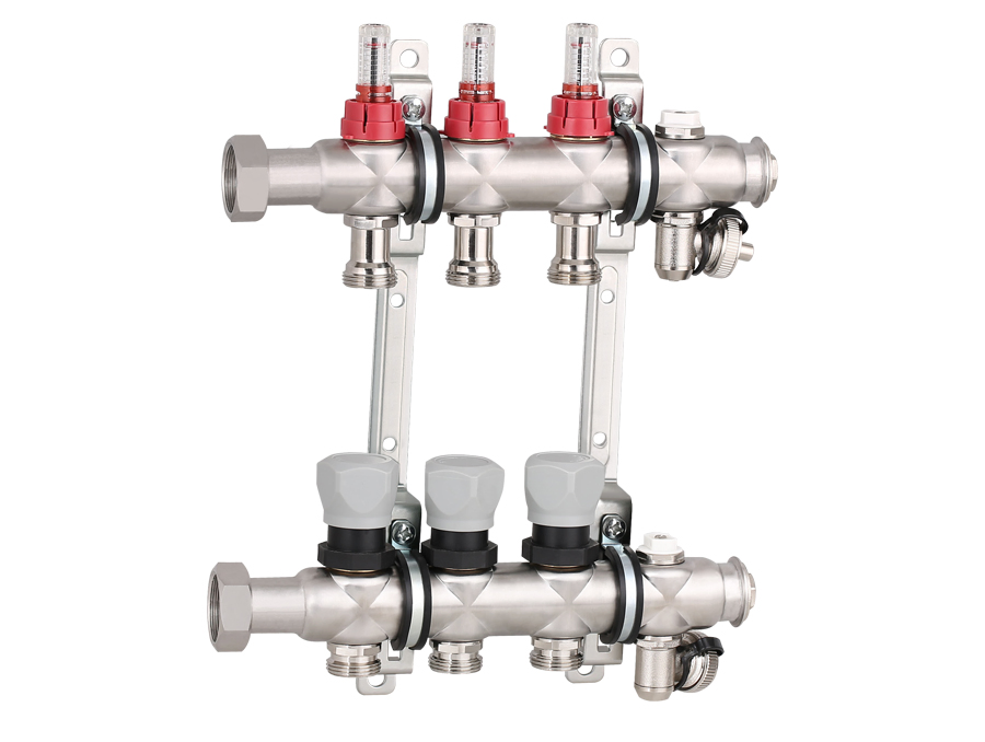 Wide Application Easy Maintenance Heating Manifold with Flow Meters