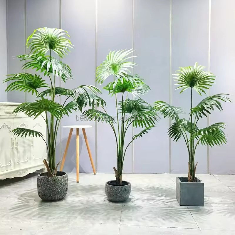 Бонсай искусственный в горшке пальма для дома