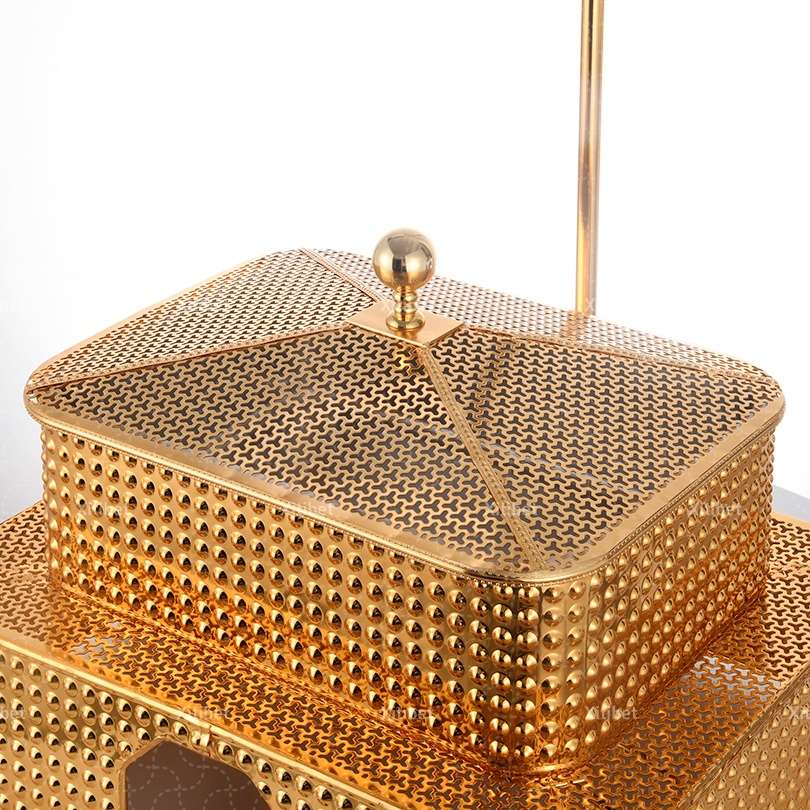 Hot Sale Luxury Modern Stainless Steel Chafing Dish Rectangular Buffet Food Warmer 5.5L for Hotel Commercial Serving