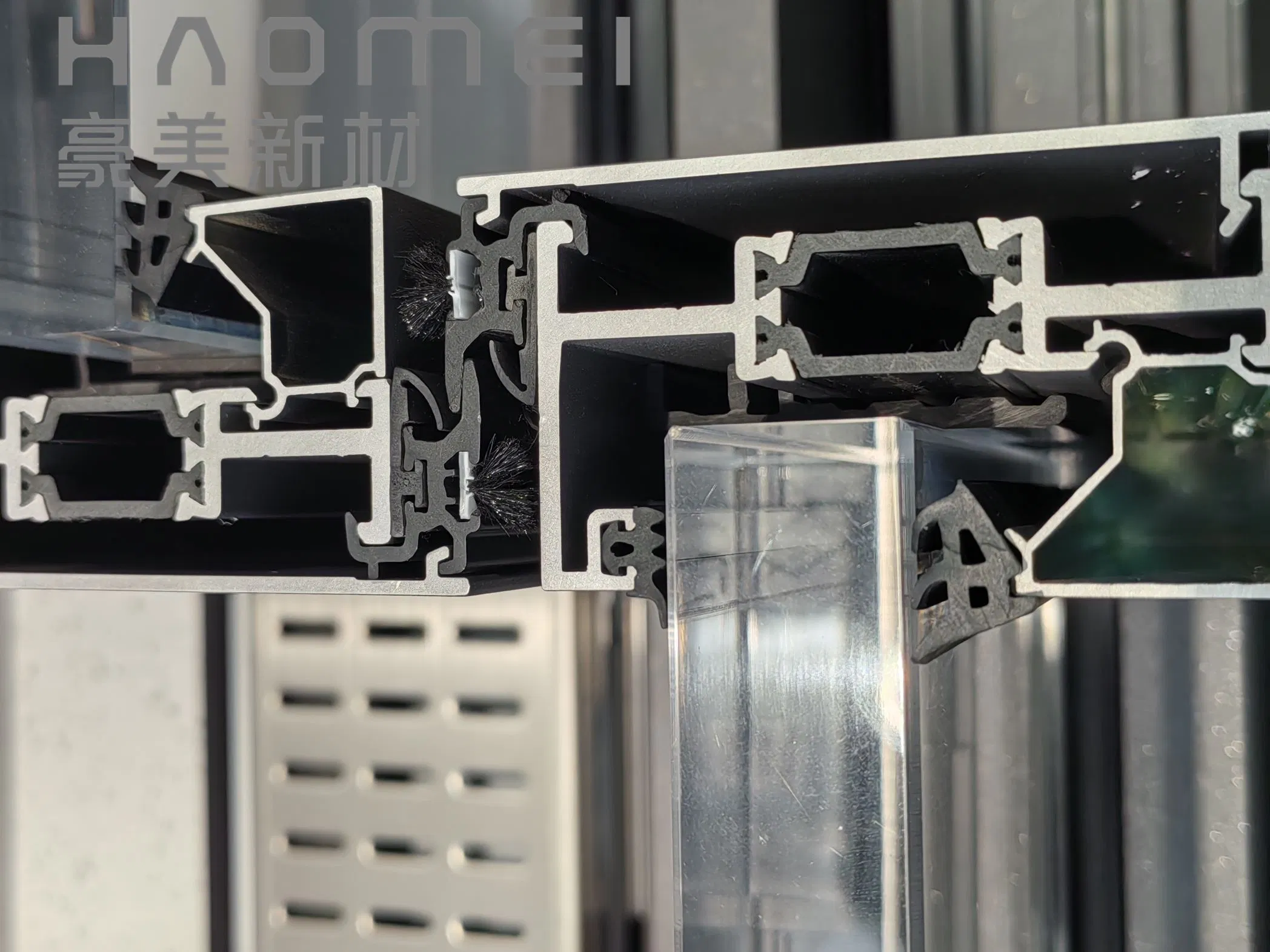 6063 T5 Aluminum Section Curtain Wall with More Reliable Performance