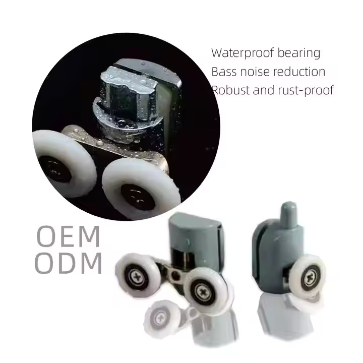High-Quality Double Plastic Shower Door Roller for Effortless Sliding