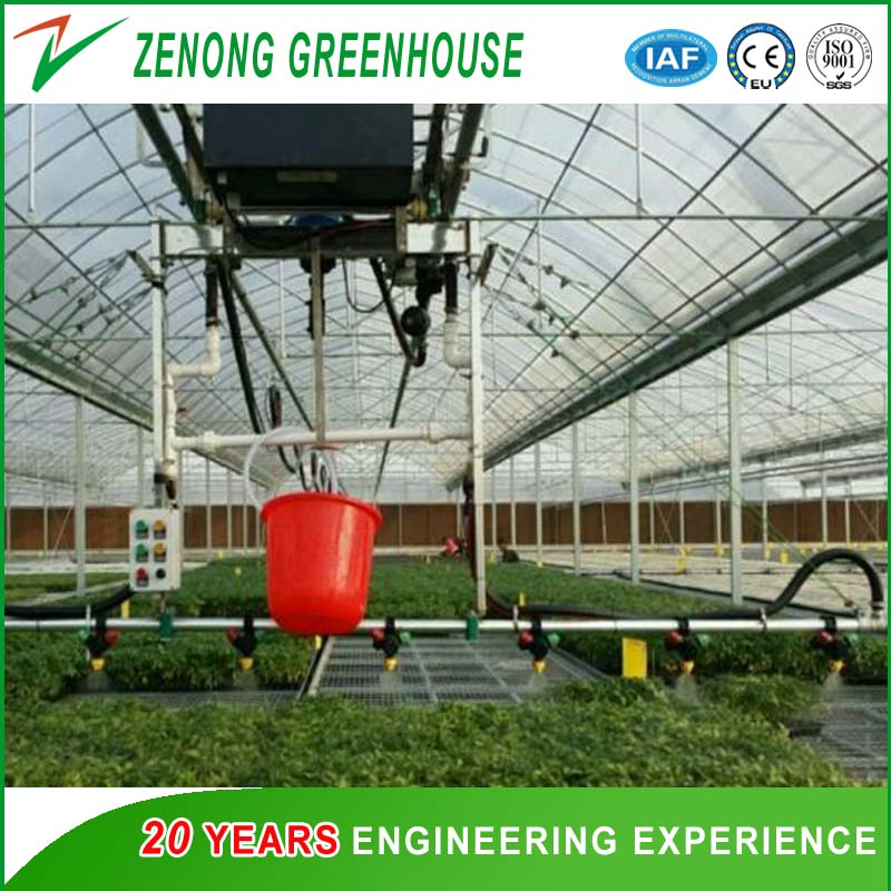 Automatic Self-Propelled Water Sprinkler for Greenhouse Irrigation