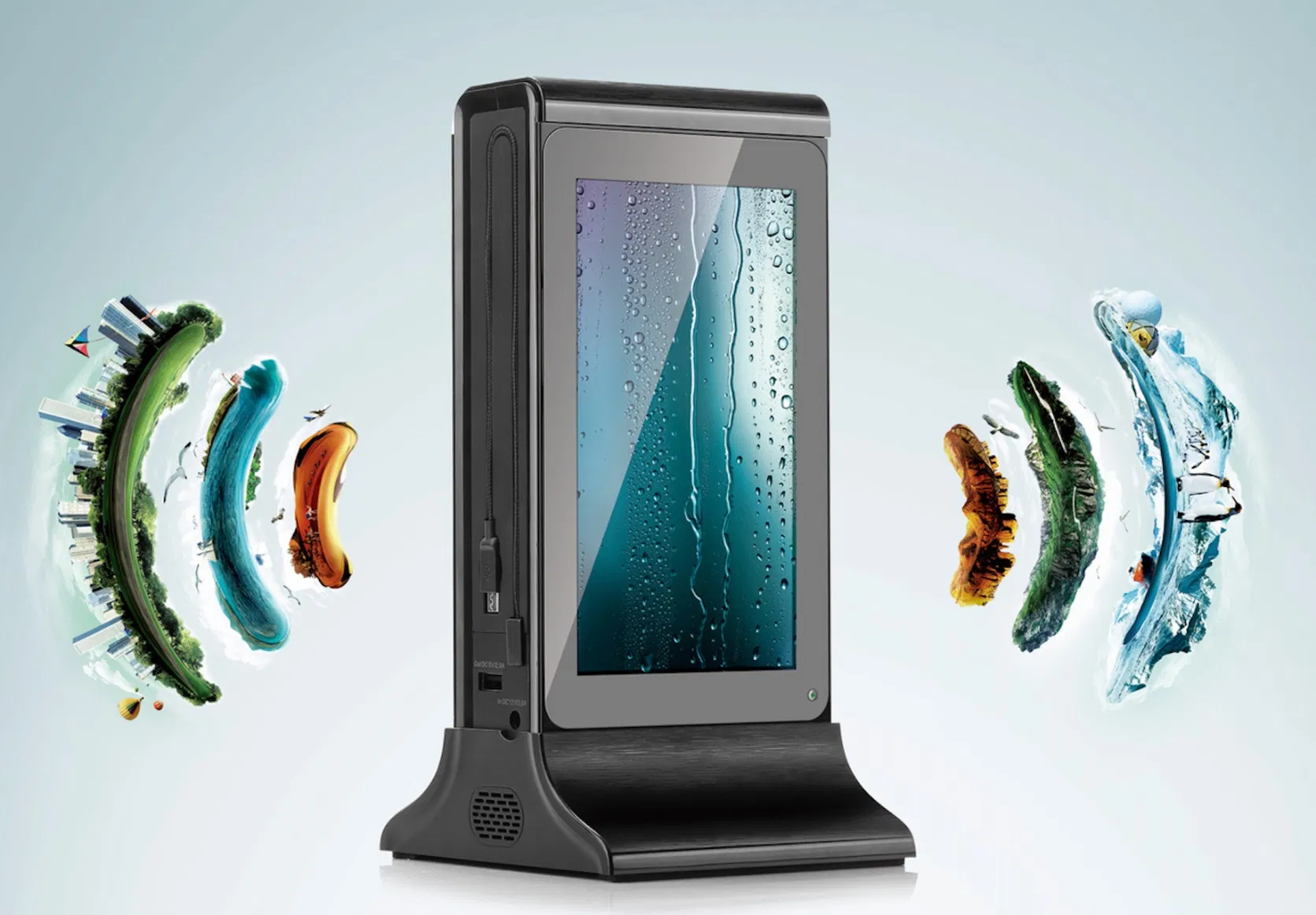 Desktop Android Rk3126 Advertising WiFi Player Coffee Shop Mobile Power Bank