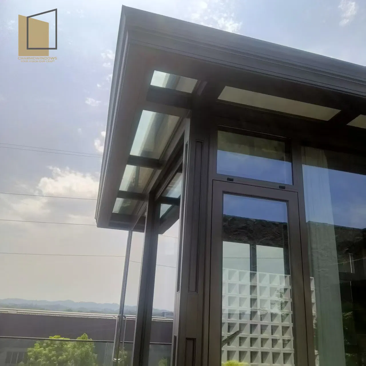 1.7mm Reinforced Profile Sunroom 5+20A+5 Insulated Glass Sunroom