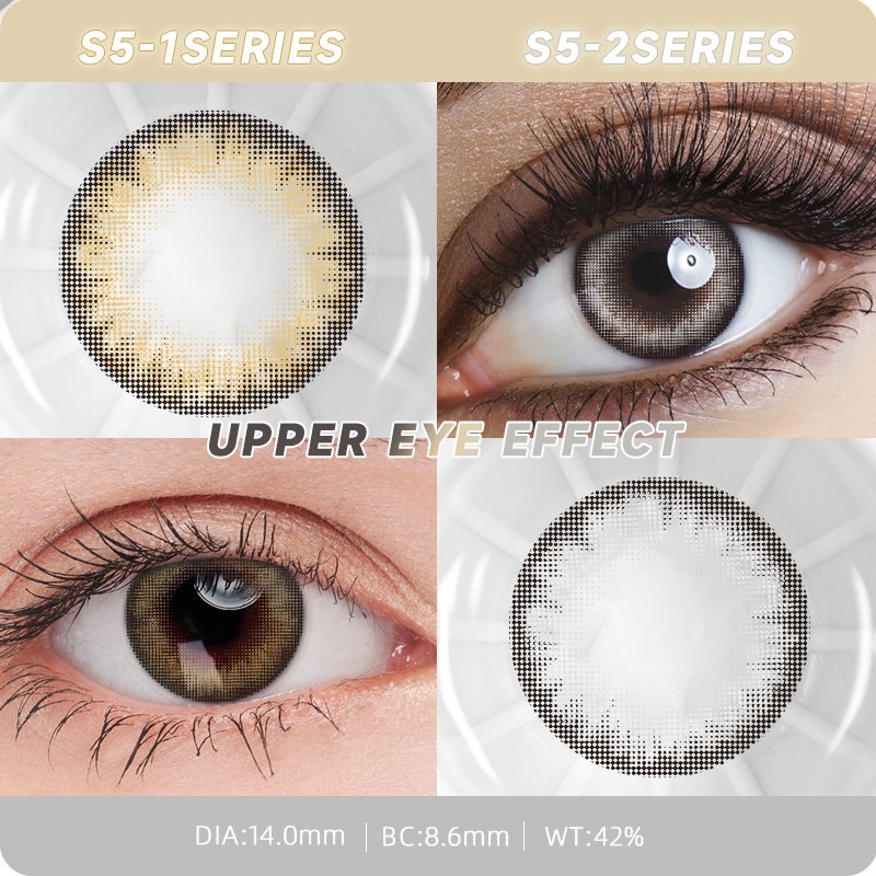 Fiery Tinted Contacts for a Passionate Eye Effect