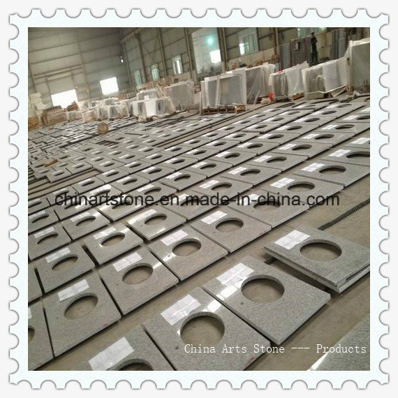 Wholesale Chinese Polished Pangdang White/ Grey Granite Kitchen Countertop for Hotel Projects