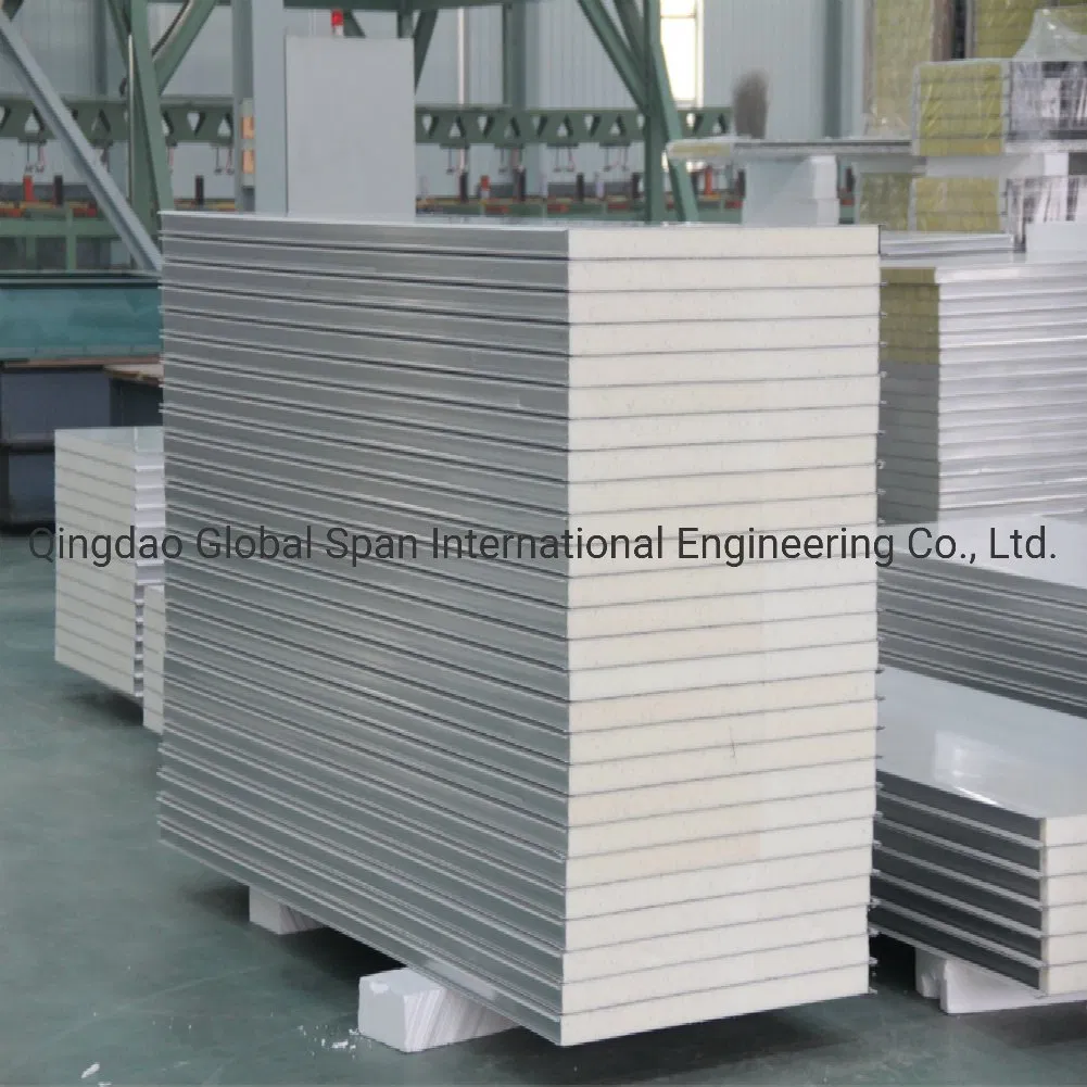 Polyurethane/PU/PIR Foam Sandwich Panel for Steel Structure/Workshop/Cold Storage/Clean Room Building