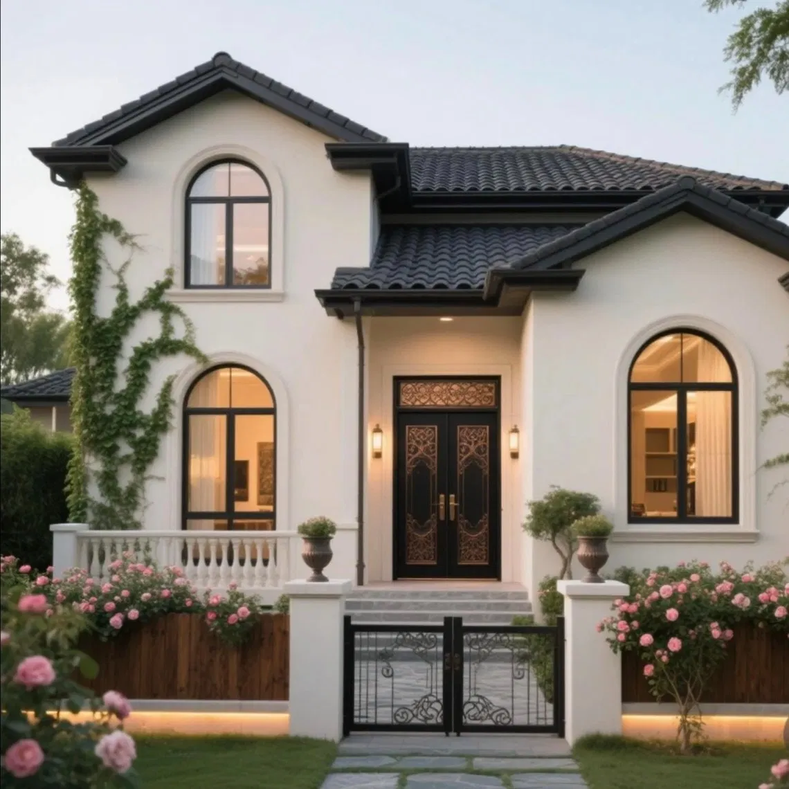 Modern Light Steel Prefab Villa with 4 Spacious Bedrooms