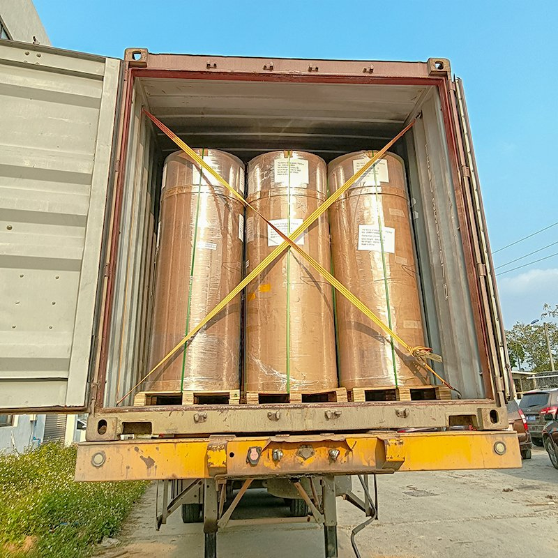 Jumbo Roll Inkjet Matt Sliver Self-Adhesive Pet Film Label Sticker Raw Material