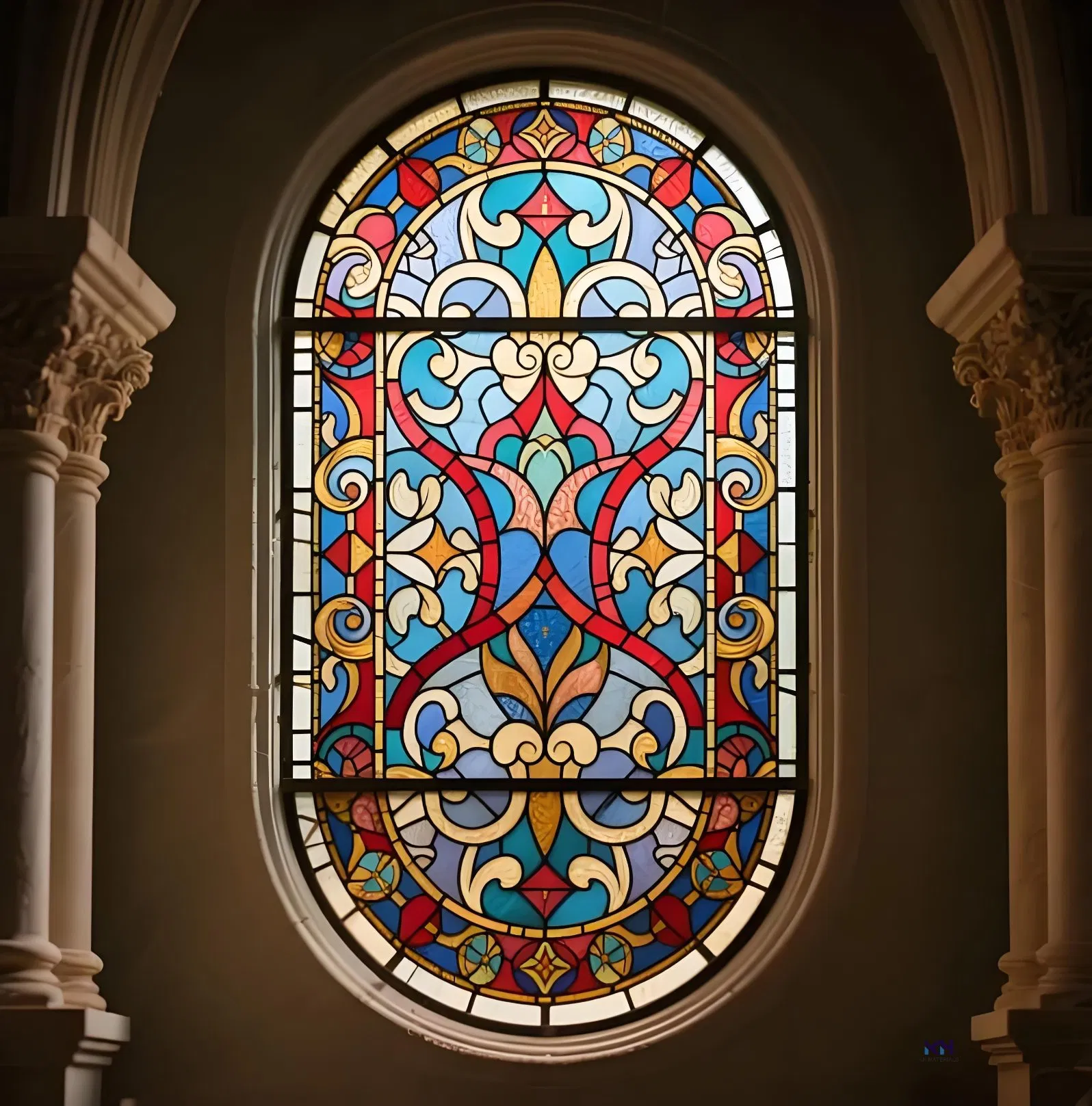 Decorative Stained Pattern Color Painted Art Glass for Wall Decorations/Partition