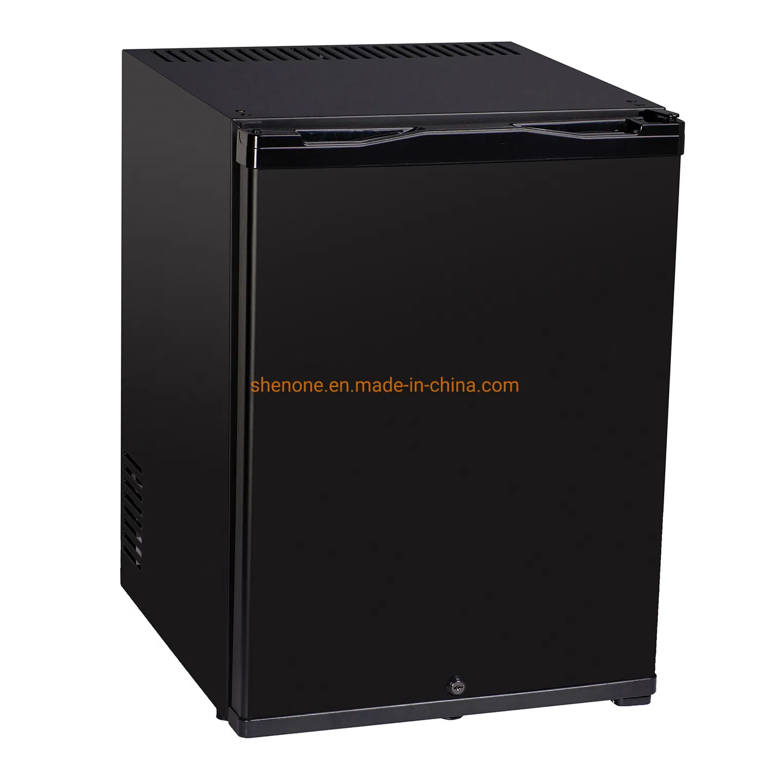 Shenone Mini Compressor Refrigeration Glass Door Freezer in Hotel Room