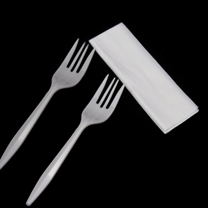Disposable Plastic Cutlery 148mm Length PP Plastic Fork 2.5g Fork Customized Packaging