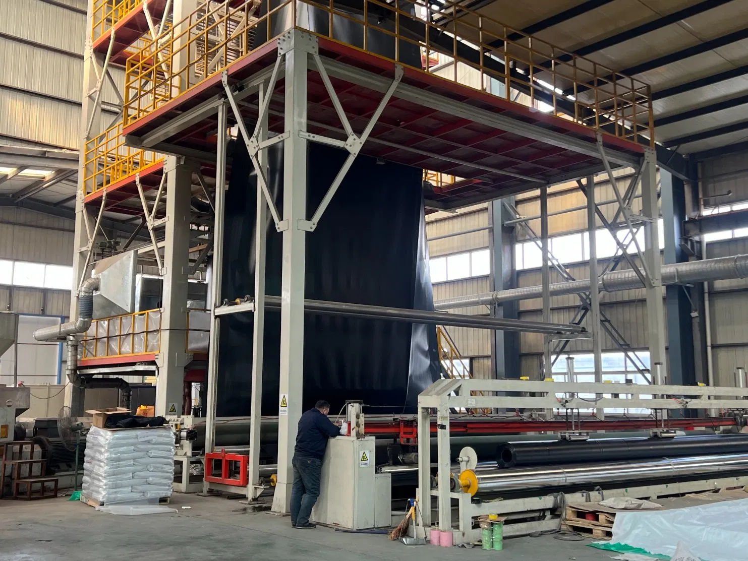 Texturing HDPE Liners