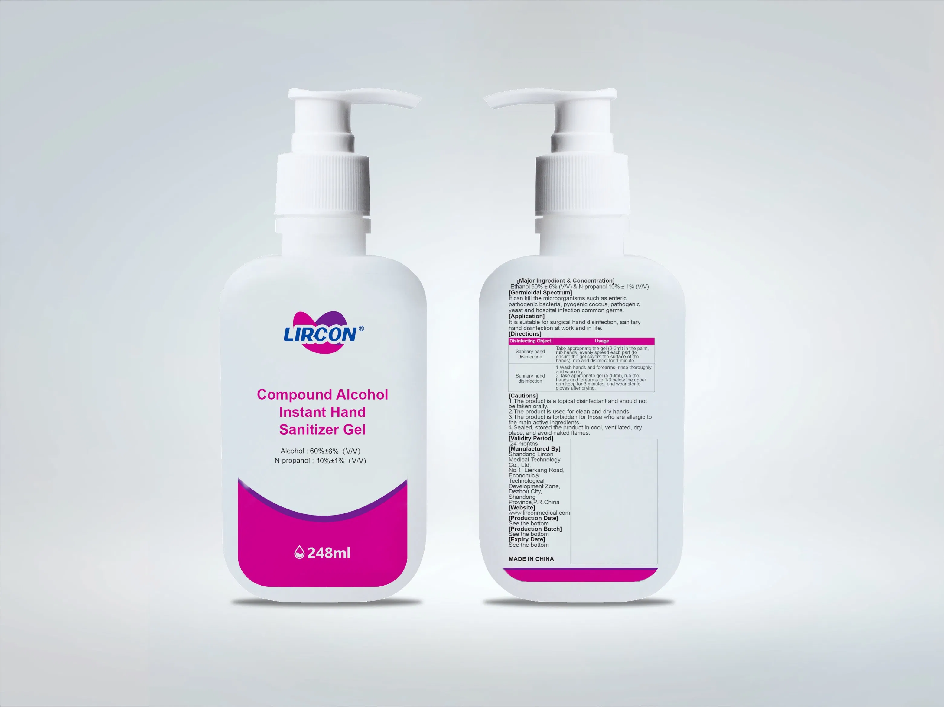 Made in China Wash Free Advanced Instant Alcohol Hand Sanitizer Gel