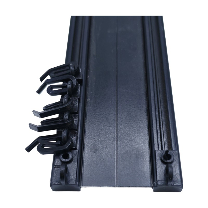 Economical Aluminum Double Sliding Screen Track Mass Production Double Curtain Rail